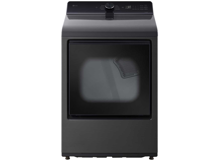 LG Ultra Large Capacity Gas Dryer with AI Sensing 7.3 Cu. Ft. in Black - DLG8201L
