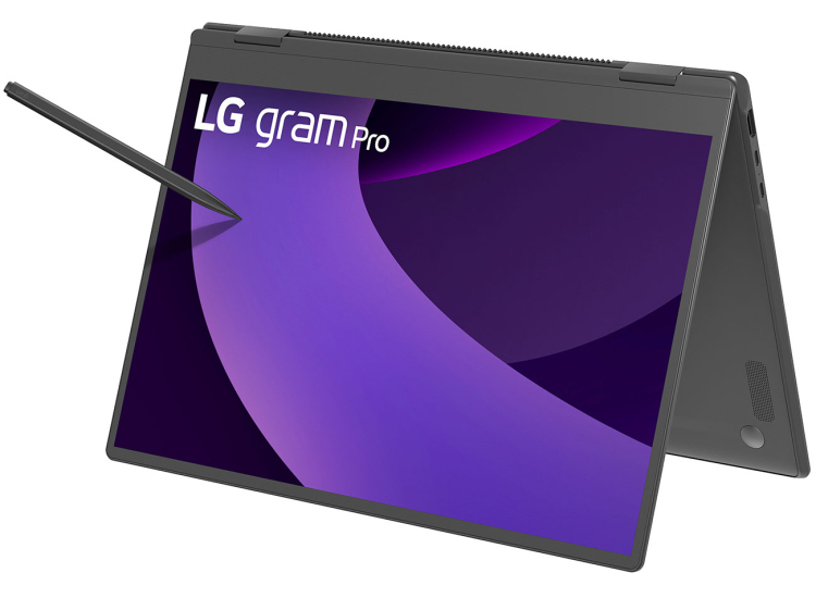 LG gram Pro 2-in-1 OLED Laptop 16-Inch Intel Core Ultra 7 255H 32GB RAM 2TB SSD, Intel Arc Graphics in Black - 16T90TP-K.ADB7U1