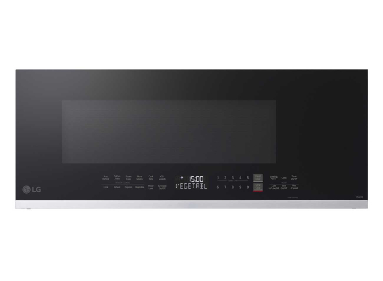 LG Over-the-Range Microwave Smart Low Profile 1.3 Cu. Ft. in Stainless Steel - MVEF1337F