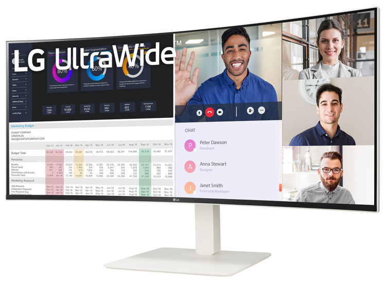 LG Monitor 38-Inch WQHD 144Hz 1ms (GtG) NVIDIA G-Sync Curved - 38WR85QC-W