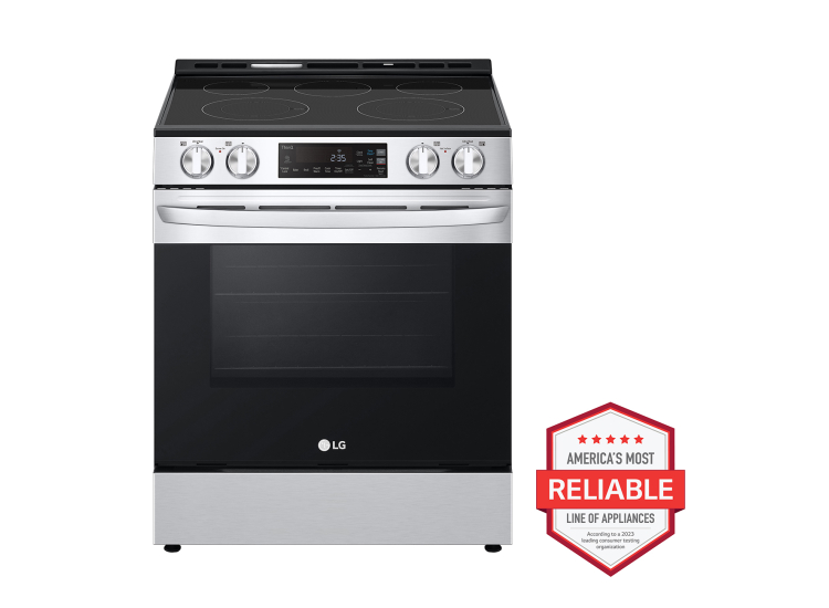 LG 6.3 Cu. Ft. PrintProof Stainless Steel Smart Wi-Fi Enabled Slide-In Electric Range With EasyClean - LSEL6331F
