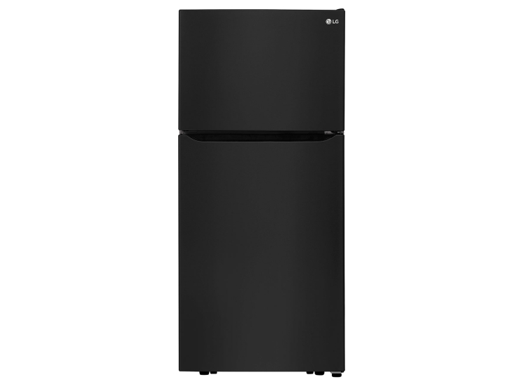 LG 20 Cu. Ft. Top Freezer Refrigerator 30-Inch Wide in Smooth Black - LTCS20020B