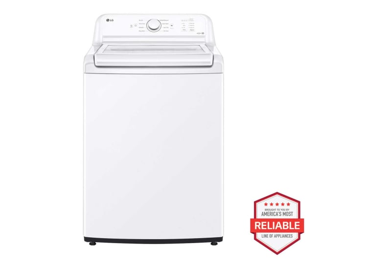 LG Top Load Washer With TurboDrum Technology 4.3 Cu. Ft. in White - WT6100CW