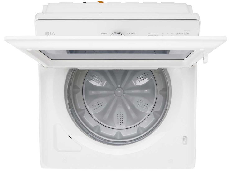 LG Smart Top Load Washer with EasyUnload and AI Sensing 5.0 Cu. Ft. in White - WT8200CW
