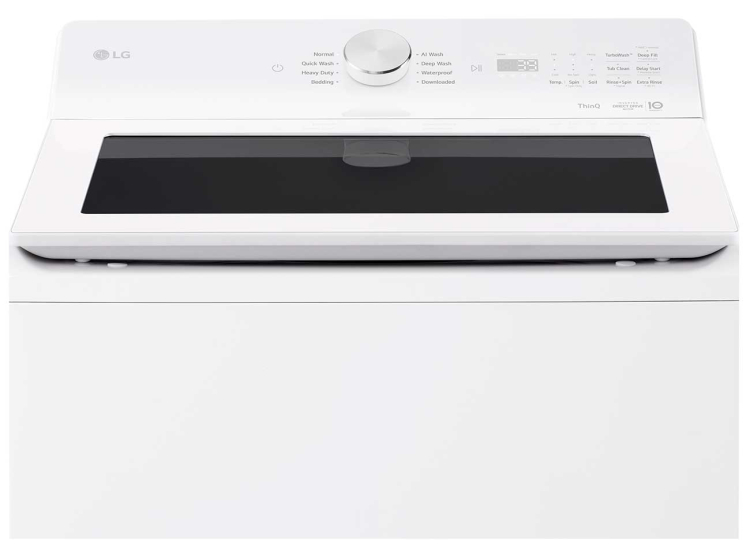 LG Smart Top Load Washer with EasyUnload and AI Sensing 5.0 Cu. Ft. in White - WT8200CW