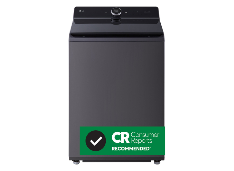 LG Top Load Washer Smart With AI Sensing 5.5 Cu. Ft. in Matte Black - WT8600CB
