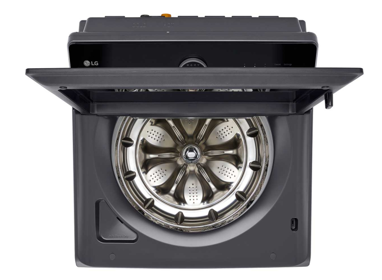 LG Top Load Washer Smart With AI Sensing 5.5 Cu. Ft. in Matte Black - WT8600CB