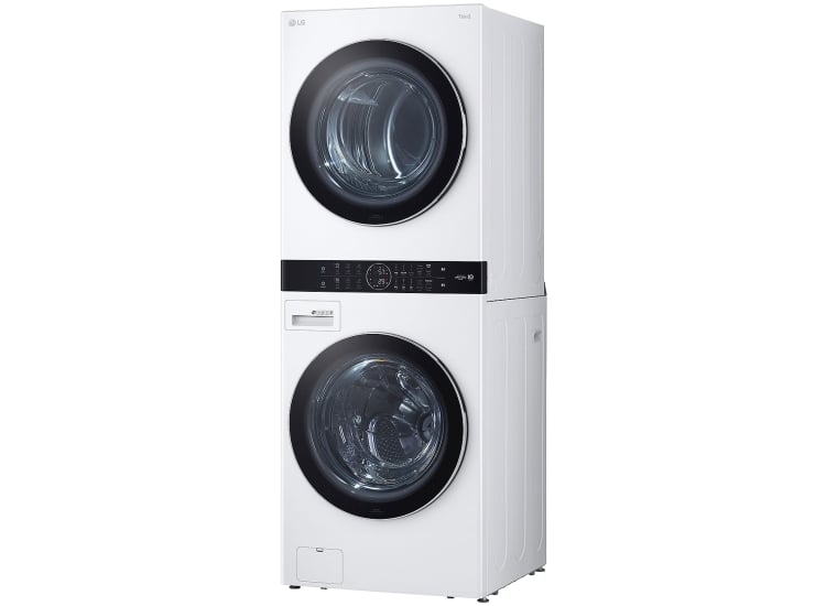 LG 27" White WashTower With Center Control Single Unit Front Load 4.5 Cu. Ft. Washer And 7.4 Cu. Ft. Electric Dryer Combo - WKEX200HWA