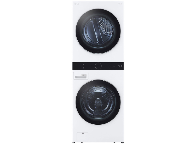 LG 27" White WashTower With Center Control Single Unit Front Load 4.5 Cu. Ft. Washer And 7.4 Cu. Ft. Electric Dryer Combo - WKEX200HWA
