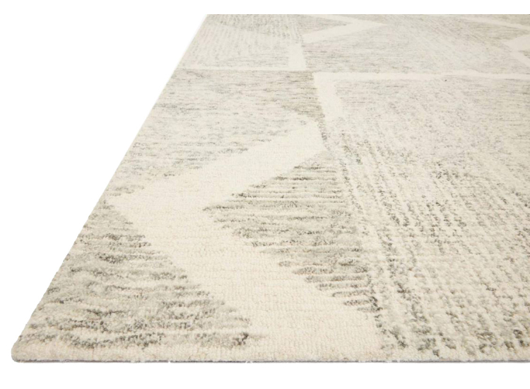 Loloi Milo Collection 8'6" x 12' Light Grey & Granite Rug - MILMLO06912LCGN