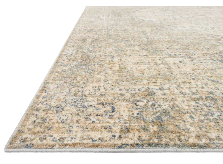 Loloi Revere Collection 7'10" x 10' Granite & Blue Rug - REV-08-GNBB-7X10