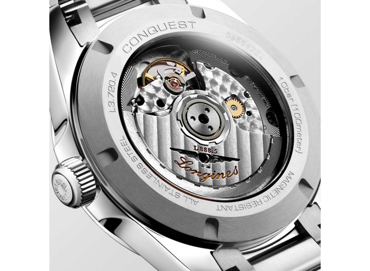 Metal Bezel Longines Quartz Stainless Steel Back Longines Conquest