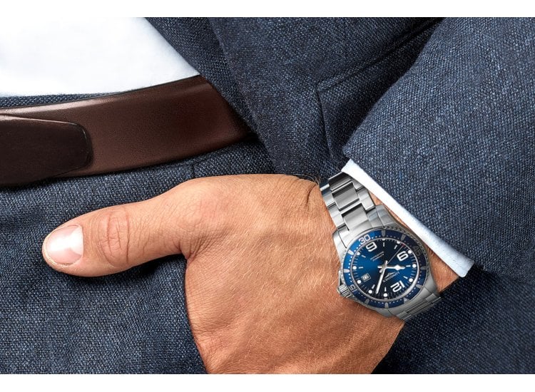 Longines Hydroconquest Blue On Wrist Longines HydroConquest 41mm