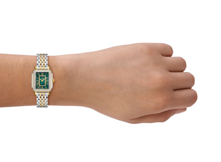 Michele Deco Madison Mini Diamond Watch 32mm in Two-Tone