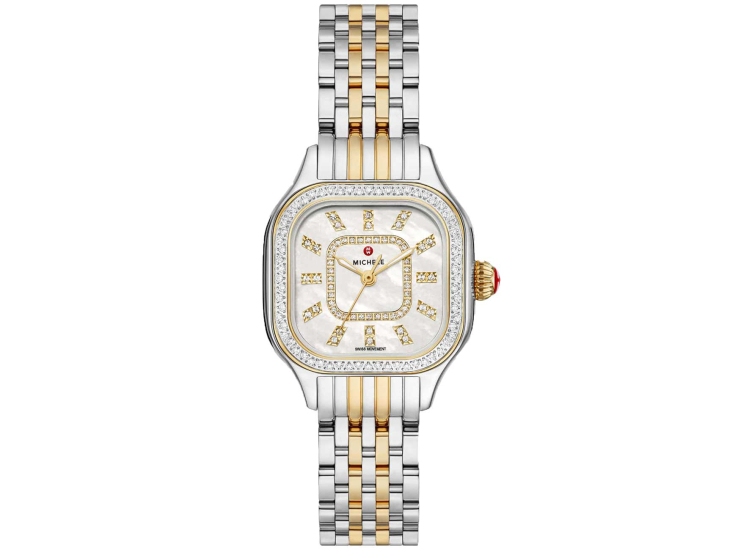 Michele Meggie Watch 29mm in Two-Tone with 18K Gold-Plated Diamond Dial Gift Set - MWW33B001SET