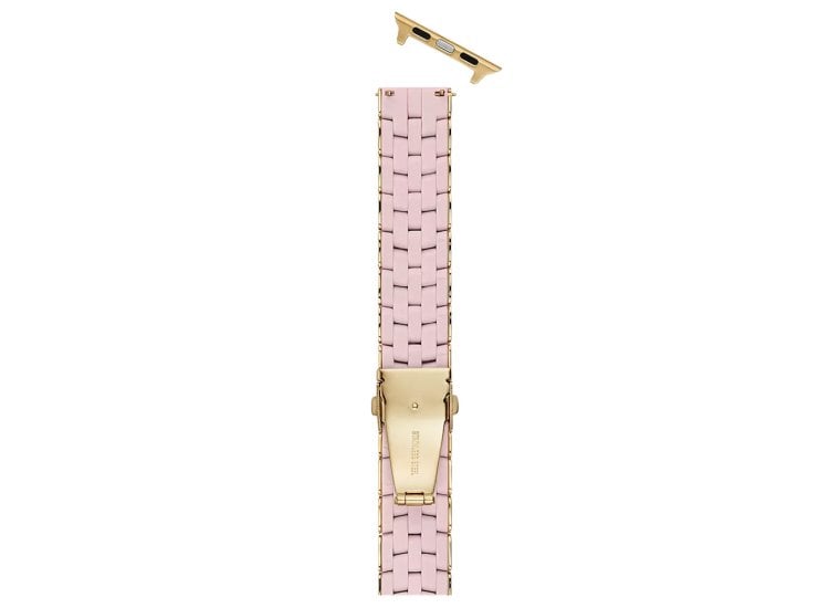 Michele 5-Link Silicone Apple Watch Band in Peony MS20AS0014