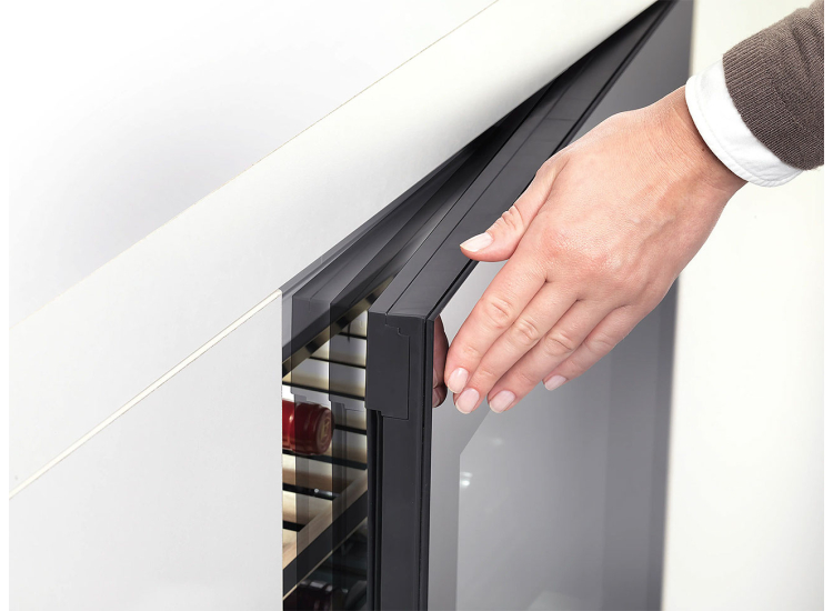 Miele 3.9 Cu. Ft. Built-Under Wine Storage Unit 24-Inch Wide Right-Hinge in Black Frame - 10028650