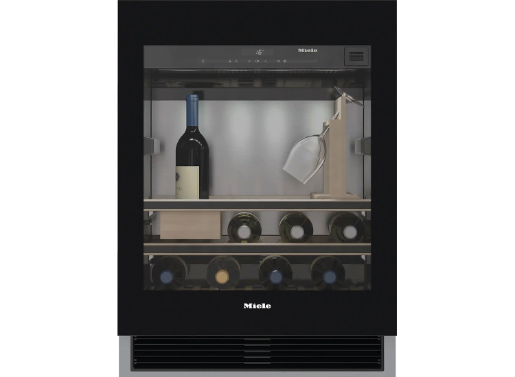 Miele 3.9 Cu. Ft. Built-Under Wine Storage Unit 24-Inch Wide Right-Hinge in Black Frame - 10028650