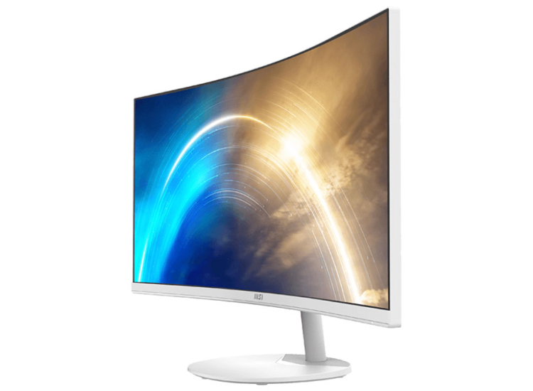 MSI PRO MP341C Computer Monitor 34-Inch Curved UWQHD with Built-in Speakers in White - PROMP341CQW