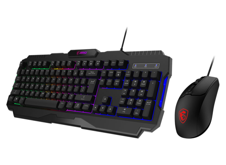 MSI FORGE GK100 Gaming Keyboard and Mouse Combo in Black - FORGEGK100C