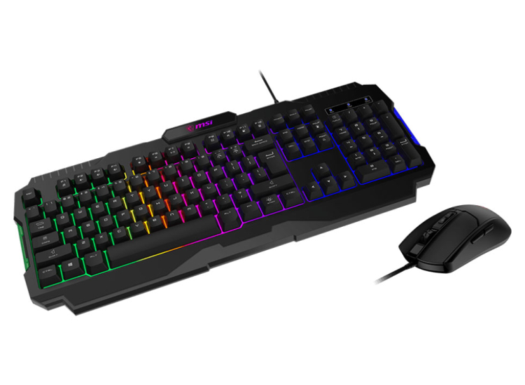 MSI FORGE GK100 Gaming Keyboard and Mouse Combo in Black - FORGEGK100C