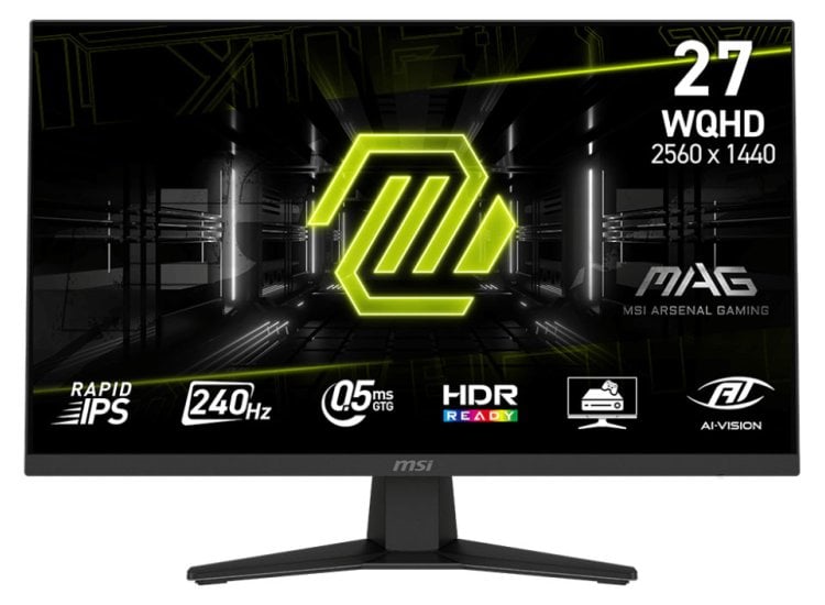 MSI MAG 274QF X24 Gaming Monitor 27-Inch QHD HDR MAG274QFX24
