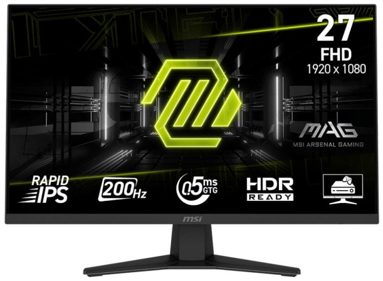 MSI MAG 274F Gaming Monitor 27-Inch FHD 200Hz in Black