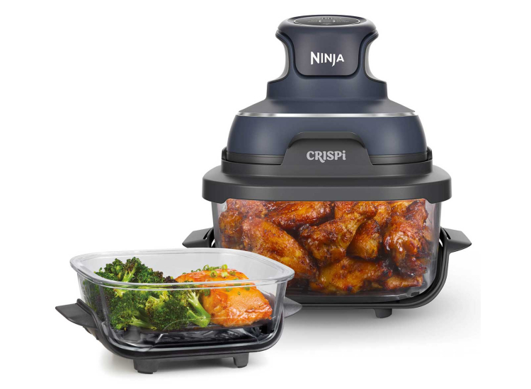 Ninja Crispi 4-in-1 Portable Glass Air Fryer Cooking System in Cyberspace Gray - FN101GY