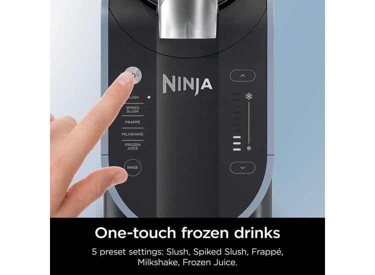 Ninja blender model control panel settings frozen drink