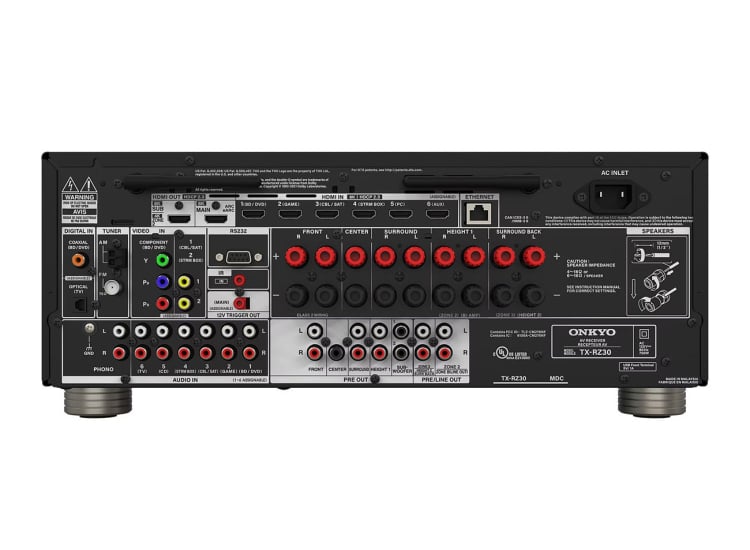 Onkyo 9.2 Channel Black A/V Receiver - TX-RZ30BMDC