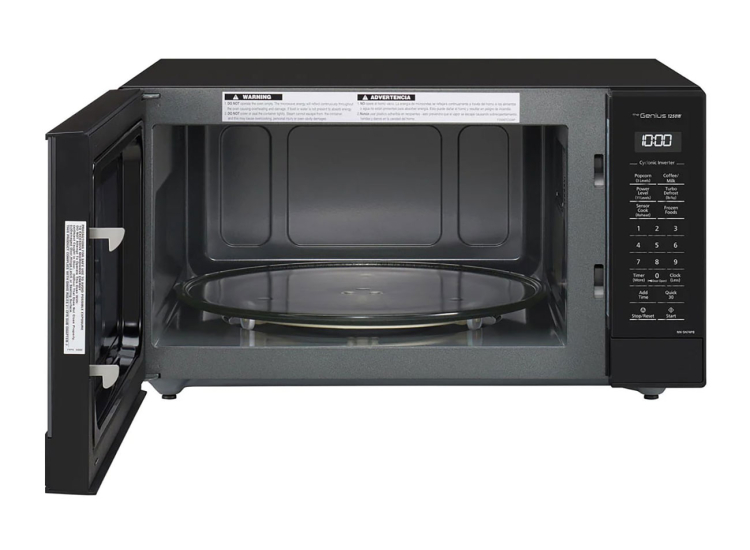 Panasonic Microwave with Cyclonic Inverter 1.6 Cu. Ft. in Black - NN-SN74PB