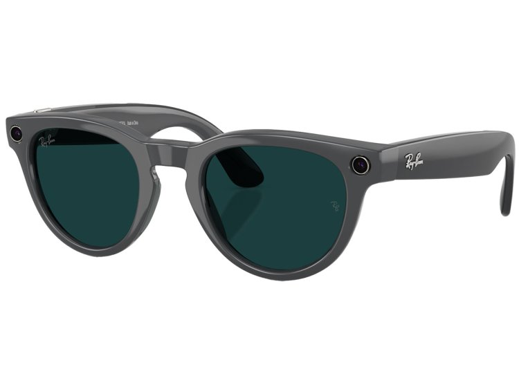 Ray-Ban Meta Headliner Sunglasses 50mm Grey|Emerald RW4013-6702CE50
