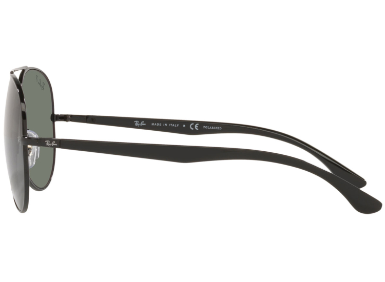Ray-Ban Pilot Polarized Sunglasses 58mm with Black Frame and Green Lenses - RB3675 002/5858