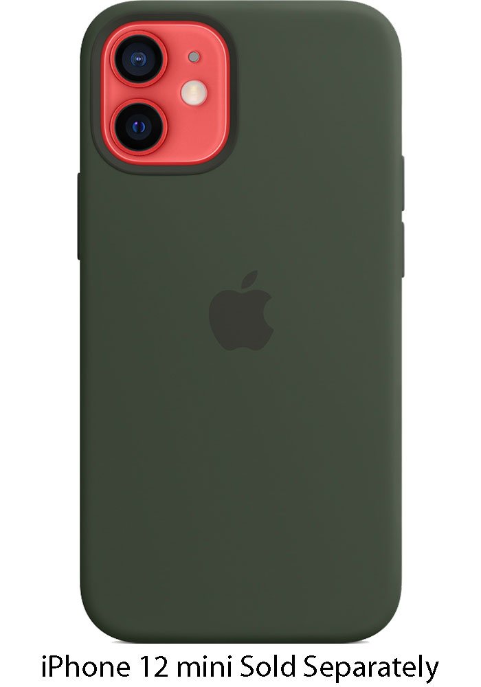 apple iphone 12 mini cyprus green silicone case with magsafe mhkr3zm a