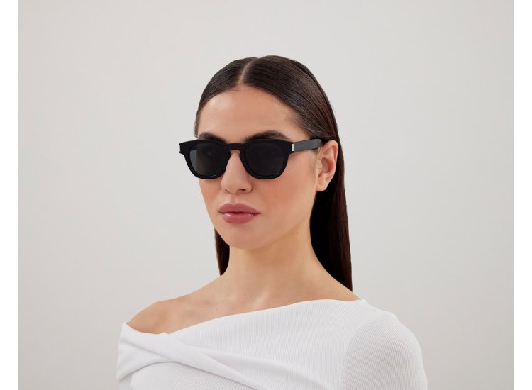 Sunglasses Womens Saint Laurent 60mm Round Sunglasses Saint