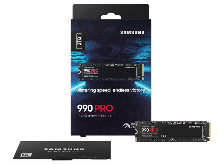 Samsung 990 PRO 2TB PCIe 4.0 NVMe SSD - MZ-V9P2T0B/AM