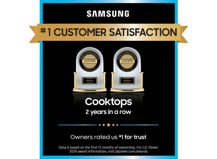 Samsung Induction Cooktop 30-Inch with Anti-Scratch Matte Glass in Black - CC70F30S2DAA