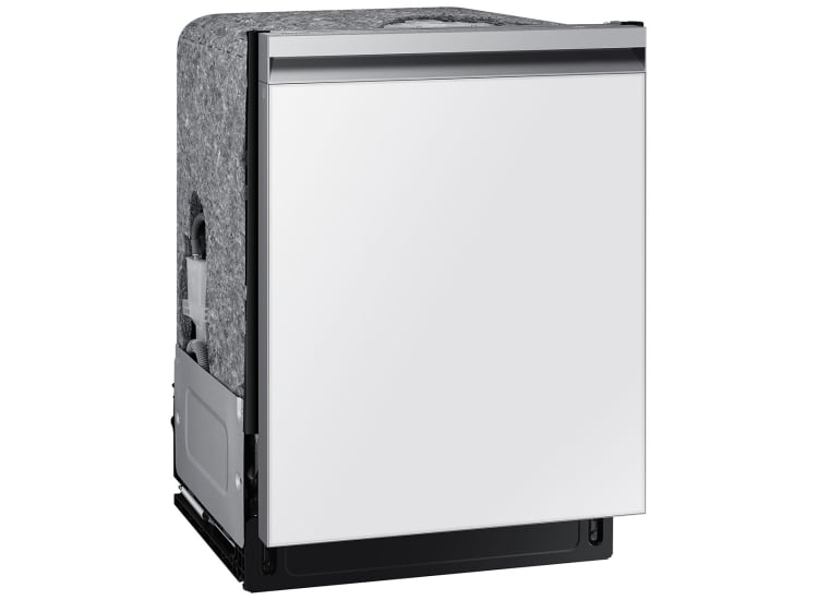 Samsung Bespoke 46 dBA Smart Dishwasher in White Glass - DW80CB545012AA