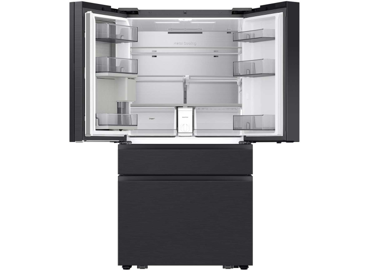 Samsung Bespoke 29 Cu. Ft. 4-Door French Door Refrigerator 36-Inch Wide in Charcoal Glass & Black/Charcoal - RF90F29AECEAA