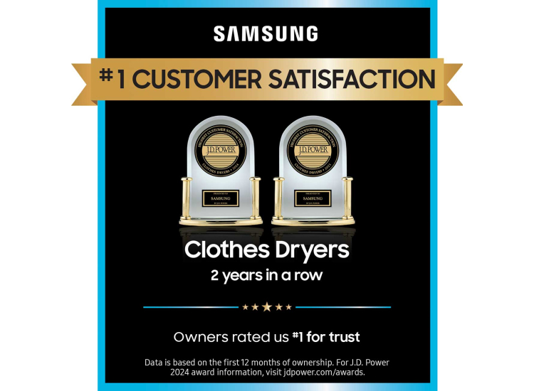 Samsung 7.2 Cu. Ft. White Gas Dryer With Sensor Dry - DVG45T3200W/A3