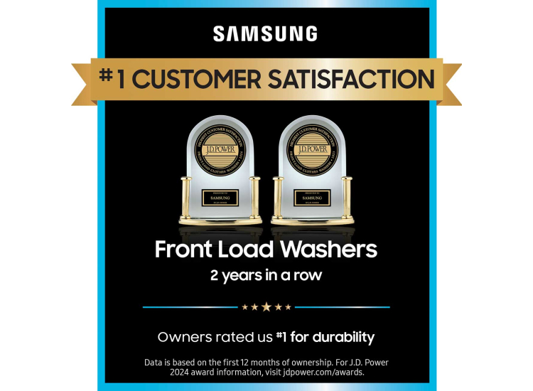 Samsung 4.5 Cu. Ft. White Front Load Washer With Vibration Reduction Technology+ - WF45T6000AW/A5