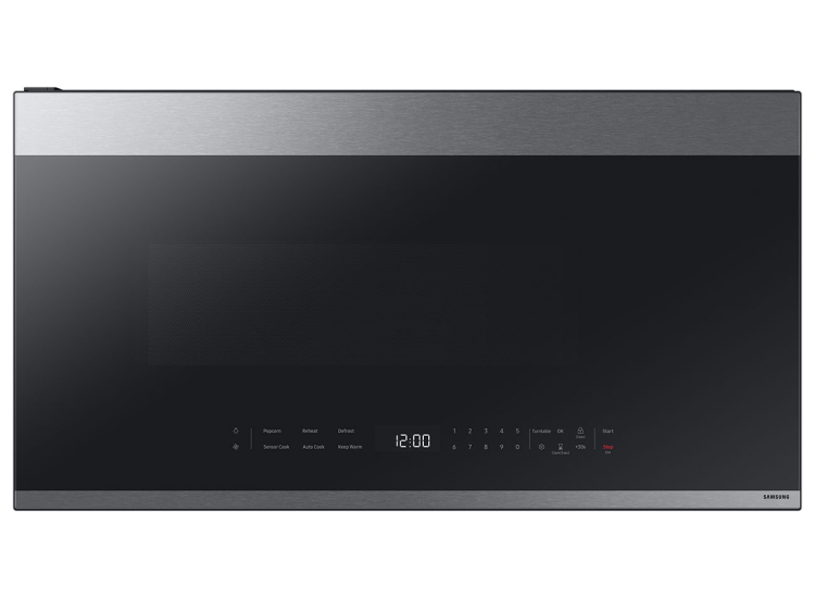 Samsung Microwave Over-The-Range 2.1 Cu. Ft. Bespoke In Fingerprint Resistant Stainless Steel - ME21DG6500SRAA