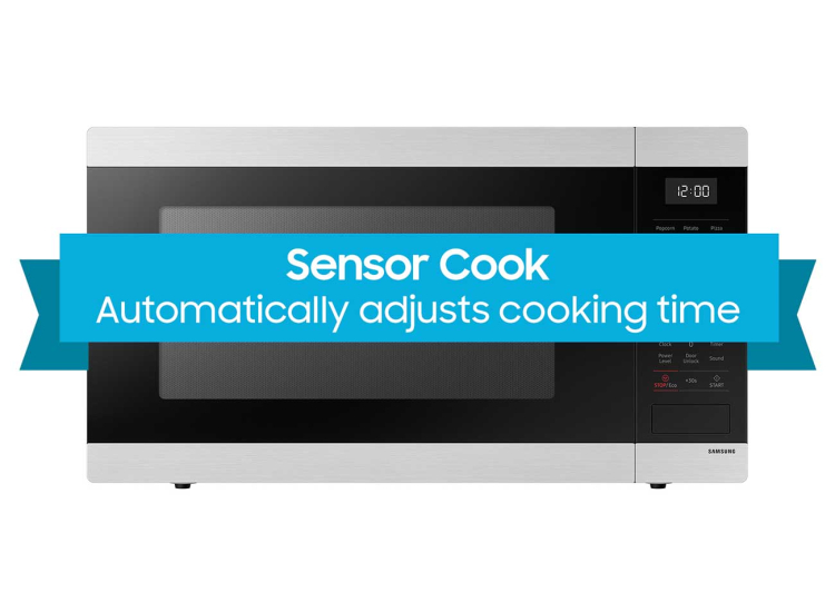 Samsung Countertop Microwave With Sensor Cook 1.9 Cu. Ft. in Stainless Steel - MS19DG8500SRAA