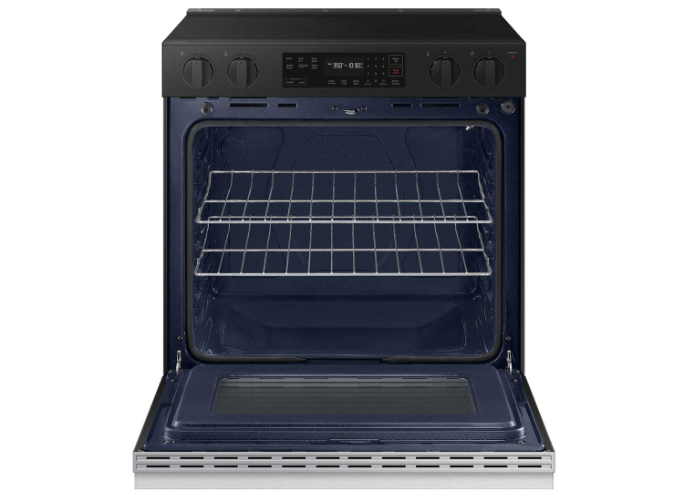 Samsung Slide-In Electric Range Smart Bespoke 6.3 Cu. Ft. in Stainless Steel - NSE6DG8100SRAA