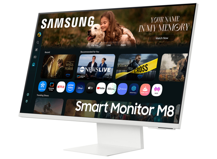 Samsung M8 M80F Smart Monitor 32-inch 4K with Samsung Vision AI in Warm White - LS32FM803UNXZA