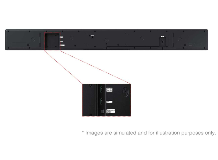Sound Bar System Code Samsung Soundbar 3.1.2 Channel with Subwoofer - HWQS700F | Abt