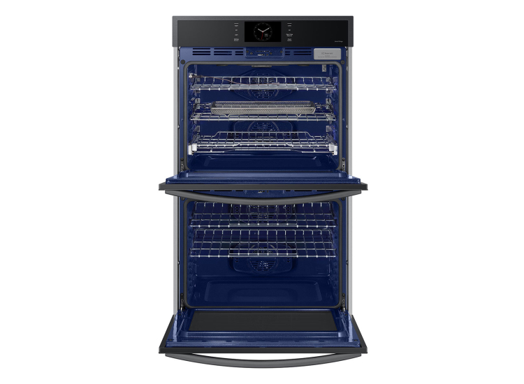 Samsung 30-Inch Smart Double Wall Oven With Steam Cook in Matte Black - NV51CG600DMTAA