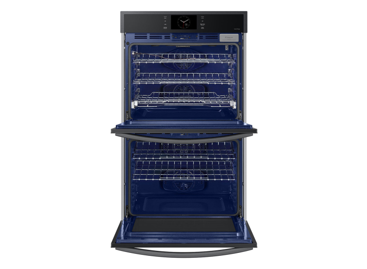 Samsung 30-Inch Smart Double Wall Oven With Steam Cook in Matte Black - NV51CG600DMTAA