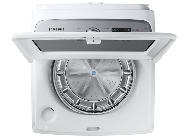 Samsung Washer Smart Top Load With Super Speed Wash in White - WA52DG5500AWUS
