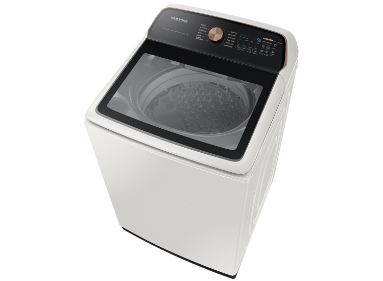 Samsung Top Load Washer 5.5 Cu. Ft. Smart With Auto Dispense System in Ivory - WA55CG7500AEUS